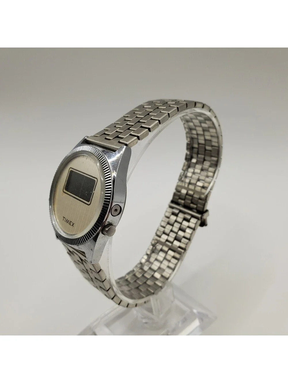 Vintage Timex Digital F Cell Watch For Parts Or Repair